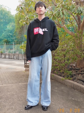 けろちゃんさん（メンズ・180cm）の春コーディネート