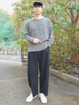 「A.D.S.R.（エーディーエスアール）のアイテム」を使った、けろちゃんさん（メンズ・180cm）の春コーディネート