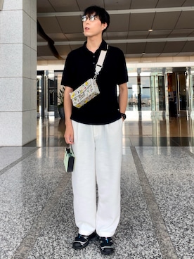 「FENDI（フェンディ）のアイテム」を使った、けろちゃんさん（メンズ・180cm）の夏コーディネート