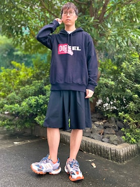 「アイテム（イヤーカフ）」を使った、けろちゃんさん（メンズ・179cm）の秋コーディネート