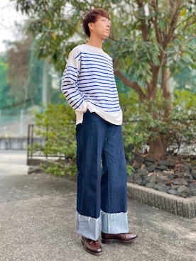 「マリン」｜けろちゃんさん（メンズ・179cm）の春コーディネート