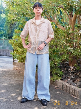 「Jouete（ジュエッテ）のイヤーカフス（イヤーカフ）」を使った、けろちゃんさん（メンズ・180cm・20代）の夏コーディネート