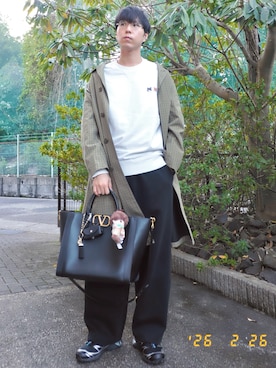 けろちゃんさん(メンズ・180cm)の春コーディネート