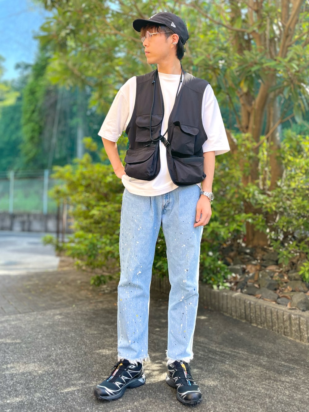 NEW ERAのアイテムを使った「フィッシングベスト」のメンズ人気