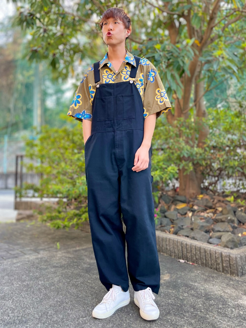 HARVESTY ダークブルー オーバーオール HARVESTY デニム