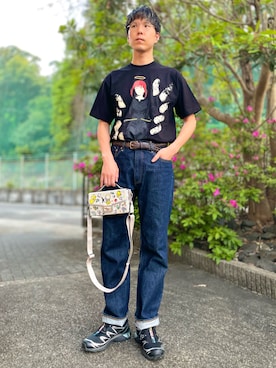 「アイテム（スニーカー）」を使った、けろちゃんさん（メンズ・180cm・20代）の夏コーディネート