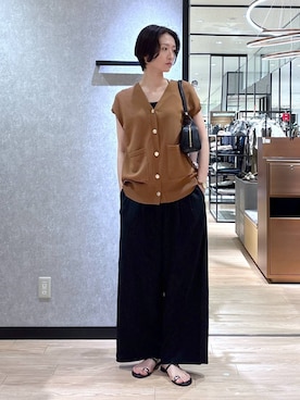 「アイテム（ボストンバッグ）」を使った、Makiさん（レディース・173cm・30代）の夏コーディネート