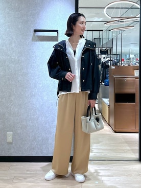 「BARNYARDSTORM（バンヤードストーム）のBARNYARDSTORM / メタルチョーカー（チョーカー）」を使った、Makiさん（レディース・173cm）の春コーディネート