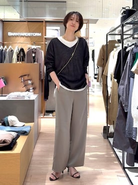 「BARNYARDSTORM（バンヤードストーム）のアイテム」を使った、Makiさん（レディース・173cm）の春コーディネート