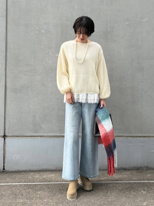 美品☆VERY掲載◆完売品 BARNYARDSTORM 七分丈 フレアー袖 薄手ニット◆duxe muse babylon spick plst ic gallery &frasl; セールBARNYARDSTORM モヘア袖ボリュームニット（ニット&frasl;セーター BARNYARDSTORM VERYでよく掲載されている「BARNYARD STORM（バンヤードストーム）」と