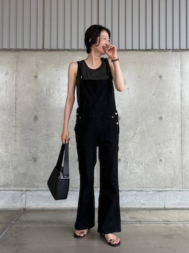 「アイテム（タンクトップ）」を使った、Makiさん（レディース・173cm）の夏コーディネート