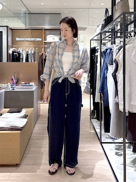 「CONTROL FREAK / CTFK（コントロールフリーク）のアイテム」を使った、Makiさん（レディース・173cm）の夏コーディネート