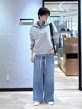 「アイテム（スウェット）」を使った、Makiさん（レディース・173cm・30代）の秋コーディネート