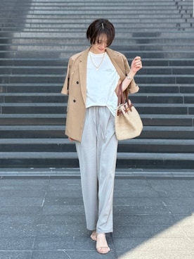 「COTTO（コトゥー）のアイテム」を使った、Makiさん（レディース・173cm）の春コーディネート