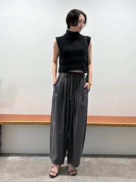 「アイテム（バングル/リストバンド）」を使った、Makiさん（レディース・173cm・30代）の夏コーディネート