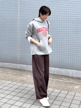 「アイテム（スウェット）」を使った、Makiさん（レディース・173cm・30代）の秋コーディネート