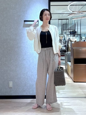 「BARNYARDSTORM」｜「アイテム（ブルゾン）」を使った、Makiさん（レディース・173cm）の春コーディネート
