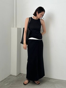 「BARNYARDSTORM（バンヤードストーム）のBARNYARDSTORM / メタルチョーカー（チョーカー）」を使った、Makiさん（レディース・173cm）の夏コーディネート