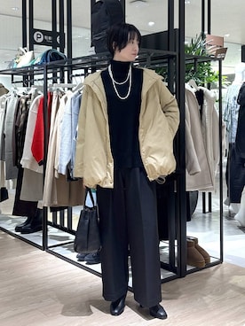 「Beau're（ヴュレ）のアイテム」を使った、Makiさん（レディース・173cm）の冬コーディネート