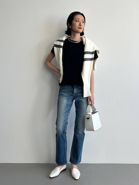 「BARNYARDSTORM（バンヤードストーム）のBARNYARDSTORM / メタルチョーカー（チョーカー）」を使った、Makiさん（レディース・173cm）の春コーディネート