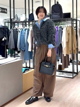 「アイテム（その他小物）」を使った、Makiさん（レディース・173cm）の冬コーディネート