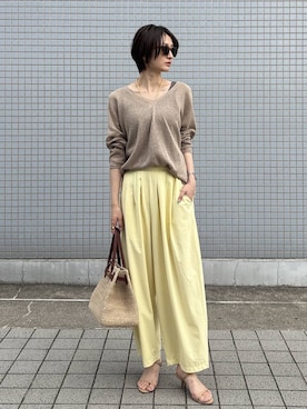 「BARNYARDSTORM（バンヤードストーム）のアイテム（パンツ）」を使った、Makiさん（レディース・173cm）の春コーディネート