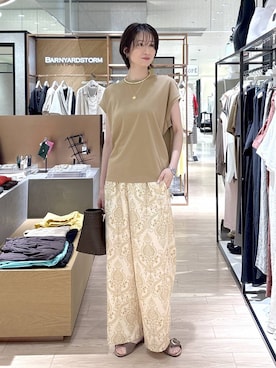 「PLAKTON（プラクトン）のアイテム」を使った、Makiさん（レディース・173cm）の夏コーディネート