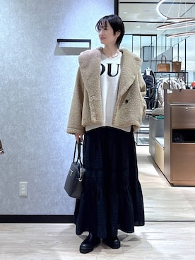 「アイテム（ジャケット/アウター）」を使った、Makiさん（レディース・173cm・30代）の秋コーディネート