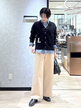 「アイテム（チノパンツ）」を使った、Makiさん（レディース・173cm・30代）の冬コーディネート