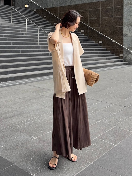 ポプリンハーフスリーブジャケット【JAPAN FABRIC】ハンドウォッシャブル ポプリンハーフスリーブジャケット【JAPAN FABRIC】ハンド