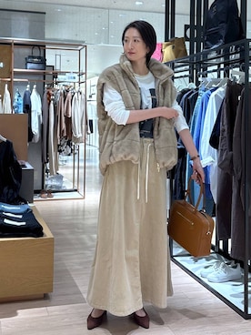 「アイテム（パンプス）」を使った、Makiさん（レディース・173cm）の夏コーディネート