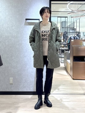 「アイテム（ブルゾン）」を使った、Makiさん（レディース・173cm）の秋コーディネート