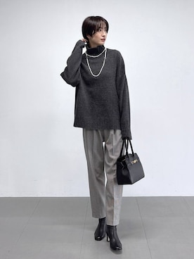 「アイテム（その他小物）」を使った、Makiさん（レディース・173cm）の秋コーディネート