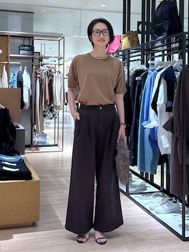 「アイテム（チノパンツ）」を使った、Makiさん（レディース・173cm・30代）の夏コーディネート