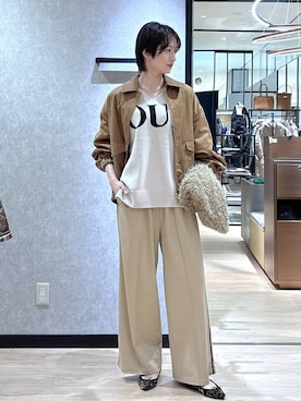 「アイテム（ジャケット/アウター）」を使った、Makiさん（レディース・173cm・30代）の秋コーディネート
