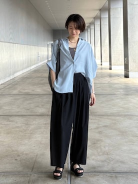 「BARNYARDSTORM（バンヤードストーム）のアイテム（バッグ）」を使った、Makiさん（レディース・173cm）の春コーディネート