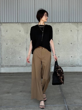 「COTTO（コトゥー）のアイテム」を使った、Makiさん（レディース・173cm）の春コーディネート