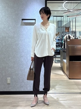 「アイテム（チョーカー）」を使った、Makiさん（レディース・173cm・30代）の秋コーディネート