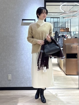 「BARNYARDSTORM（バンヤードストーム）のアイテム」を使った、Makiさん（レディース・173cm）の秋コーディネート