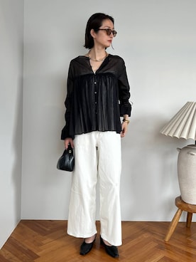 「BARNYARDSTORM（バンヤードストーム）のBARNYARDSTORM / メタルチョーカー（チョーカー）」を使った、Makiさん（レディース・173cm）の夏コーディネート