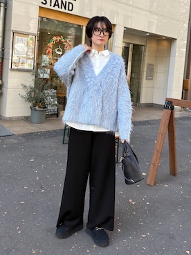 「アイテム（ハンドバッグ）」を使った、Makiさん（レディース・173cm・30代）の冬コーディネート