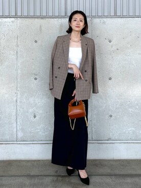 「BARNYARDSTORM（バンヤードストーム）のBARNYARDSTORM / メタルチョーカー（チョーカー）」を使った、Makiさん（レディース・173cm）の夏コーディネート