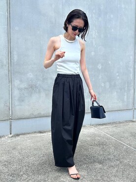 「BARNYARDSTORM（バンヤードストーム）のBARNYARDSTORM / メタルチョーカー（チョーカー）」を使った、Makiさん（レディース・173cm）の夏コーディネート