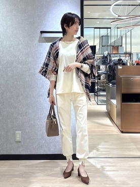 「アイテム（チョーカー）」を使った、Makiさん（レディース・173cm・30代）の秋コーディネート