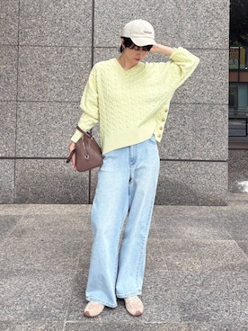 「MOHI（モヒ）のアイテム」を使った、Makiさん（レディース・173cm）の秋コーディネート