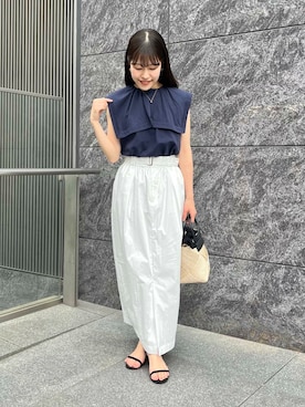 「URBAN RESEARCH ROSSO WOMEN（アーバンリサーチ　ロッソ）のアイテム（スカート）」を使った、HIRANOさん（レディース・150cm）の春コーディネート