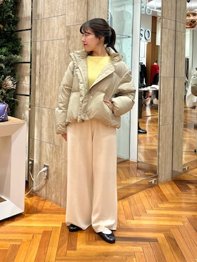 「アイテム（その他アウター、ベージュ系）」を使った、HIRANOさん（レディース・150cm）の冬コーディネート