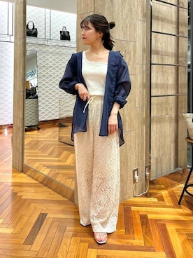「初夏のお出掛けコーデ」｜「アイテム（アクセサリー）」を使った、HIRANOさん（レディース・150cm）の夏コーディネート