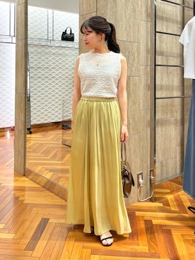「URBAN RESEARCH ROSSO WOMEN（アーバンリサーチ　ロッソ）のアイテム（スカート）」を使った、HIRANOさん（レディース・150cm）の夏コーディネート