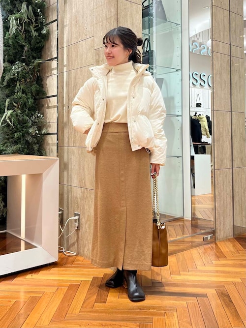 セール】ウール混ブークレストレートスカート（スカート）｜URBAN